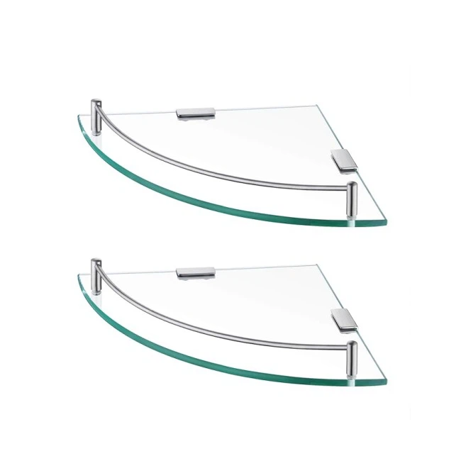 Tempered Glass Corner Shelf